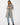 Herringbone Long Sleeve Button Front Coatigan - Coatigan