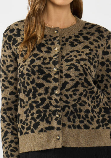 Animal Button Front Cardigan