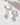Heart's Accelerated Huggie Hoop Earring Silver - Amazonite