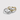 Gold Infinity Wave Stackable Ring in 925 Sterling Silver