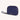 vegan wristlet makeup bag navy angled view