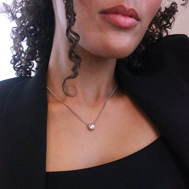 Moon Pendants - Silver and Crystal