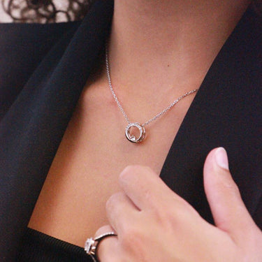 Clarine Pendants - Silver and Crystal