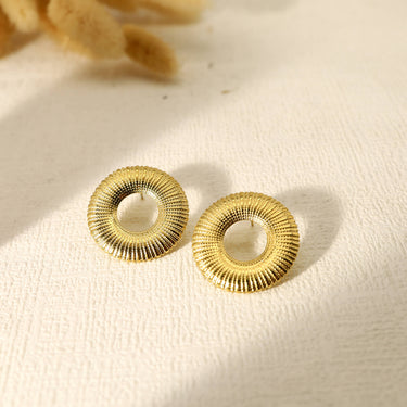 Round Disc Earrings