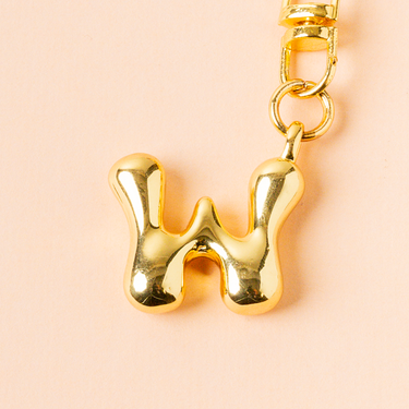 Bubble letter keychain W product detail
