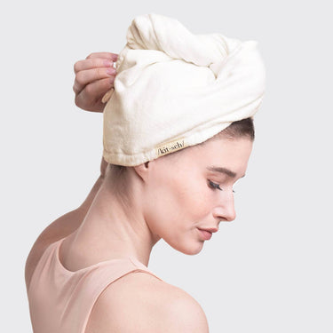 Quick Dry Hair Towel - Ivory - Hair Towel