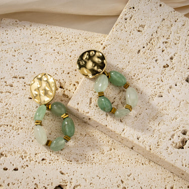 Green Stone Earrings