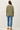 Wool Blend Ultra Soft Crewneck Classic Sweater in olive green back view
