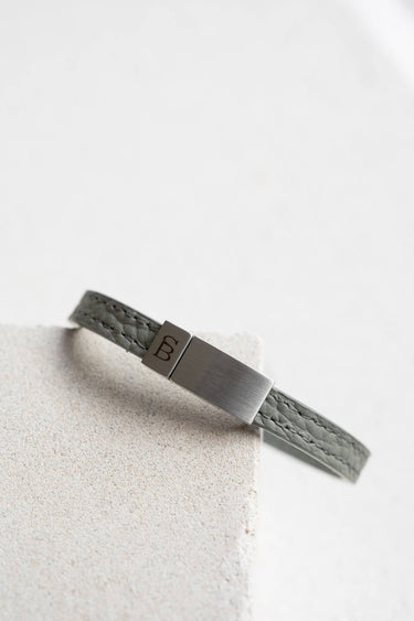 Leather Bracelet Grady - Iron
