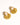 18K gold non tarnish shell earrings for women