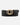 Double ring leather belt for women with gold buckle