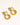 Anémone 18K Gold Non-Tarnish Pearl Drop Earrings on a white background