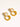 Anémone 18K Gold Non-Tarnish Pearl Drop Earrings on a white background