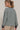 Long Sleeve with Contrast Line Detail Embroidery Tee - L / GRN-sage/charcoal - Top