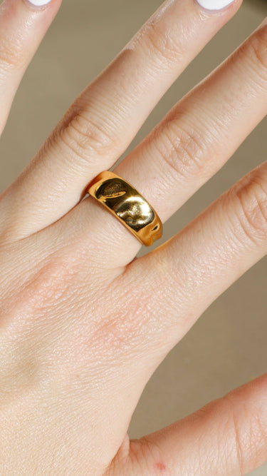 Hammered Gold Band