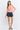 Pearl Button Ribbed Knit Cardigan full-length outfit view on a model