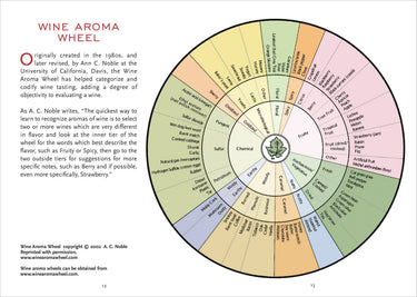 Wine Tasting Journal wine flavor and tasting chart page