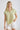 Collared V Neck Button Down Line Lace Detail Shirt in light green with short sleeves and button closure.