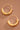 18K Gold Plated Waterproof Stainless Steel Hoop Earrings 7770 close-up showcasing the circular hoop shape