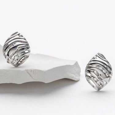 Sterling Silver Celtic Waves Earrings Hypoallergenic