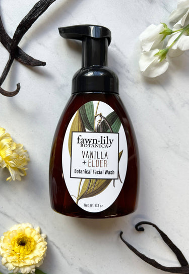 Vanilla Bean Elder Flower Facial Wash - Botanical Cleanser