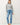 DOUBLE STRIPE SWEATER WITH RIBBED MOCK NECKLINE - Sweater