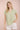 Collared V Neck Button Down Line Lace Shirt in green, featuring button closure and short sleeves, perfect for summer.