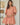 Dixie Split Neck Shift Dress Drift Floral on a model, featuring pink floral print and a split neckline.