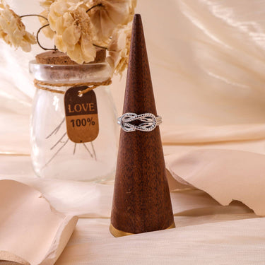 Silver Double Knot Ring