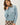 WOOL BLENDED BASIC CROPPED SWEATER - RETRO BLUE / M - Sweater