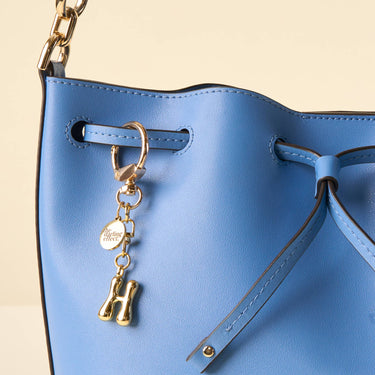 H bubble letter keychain