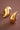 18K Gold Plated Waterproof Stainless Steel Stud Earrings 7080 close-up highlighting the polished gold finish