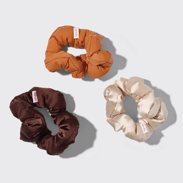 Recycled Fabric Cloud Scrunchies 3pc Set - Sedona - Scrunchies & Hair Ties