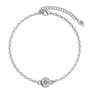 Birth Stone Bracelet - Silver and Crystal