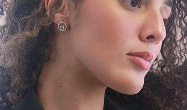 Desiree earrings - silver and crystal