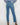 High Rise Double Waistband Straight Raw Hem Jean - Jeans