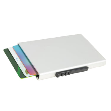 Silver RFID Auto Card Wallet