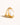 18K gold double-sided shell ring for women