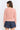 Pearl Button Ribbed Knit Cardigan in pink back view