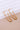 18K Gold Plated Waterproof Stainless Steel Hoop Earrings 6977 displayed as a pair on a light background