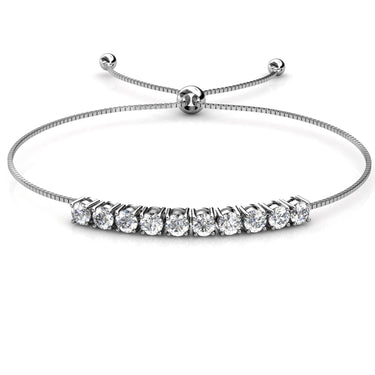 Crystal Mia Bracelet - Silver and Crystal