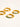 Ivalo 18K Gold Non-Tarnish Turquoise Huggie Earring Set with gold and turquoise detail