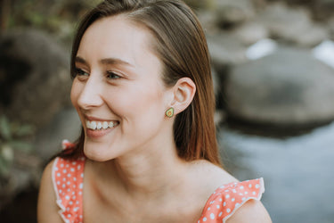 Avocado Stud Earrings