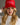 Red and pink merry trucker hat festive design