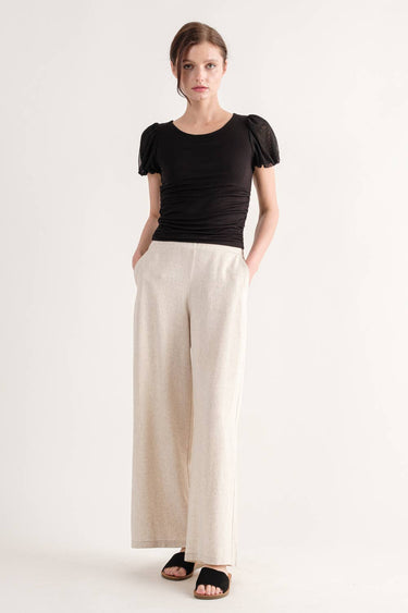 DOUBLE LAYERED SIDE SHIRRED TOP