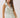 Printed Back Smocked V Neck Halter Neck Dress