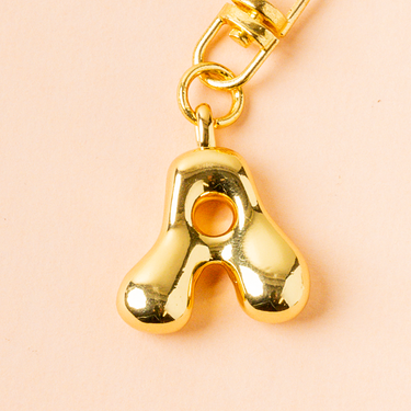 Bubble letter keychain A product detail