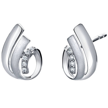Sterling Silver Tulip Shell Charm Earrings Hypoallergenic