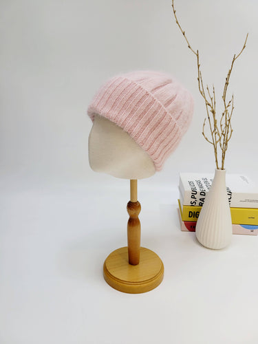Super Soft Angora Beanie - LIGHT PINK