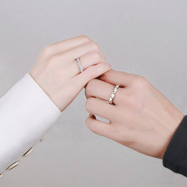 Moissanite Wedding Band Ring in 925 Sterling Silver